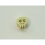 Calavera 5*5*3mm Oro / Cuentas Metálicas de Latón / Zamak