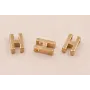 Letra H 7*6*2 Oro / Cuentas Metálicas de Latón / Zamak
