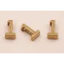 Pieza Número 1 7*6*2 Oro / Cuentas Metálicas de Latón / Zamak