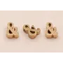 Pieza Símbolo & 7*6*2 Oro / Cuentas Metálicas de Latón / Zamak