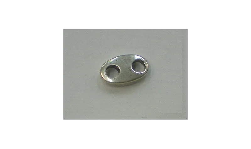 Calabrote 13mm long Plata Vieja / Cuentas Metálicas de Latón / Zamak