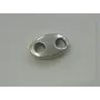 Calabrote 13mm long Plata Vieja / Cuentas Metálicas de Latón / Zamak
