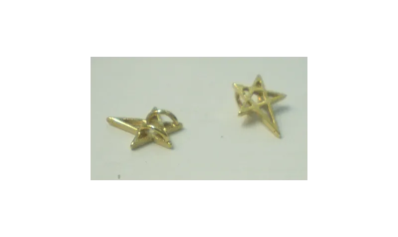 Estrella 11*10mm Dorada / Cuentas Metálicas de Latón / Zamak