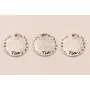 Medalla 20mm "Tía" Plata vieja / Cuentas Metálicas de Latón / Zamak