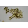 Cuenta Cubo pasante 1*1mm Latón pulido / Cuentas Metálicas de Latón / Zamak