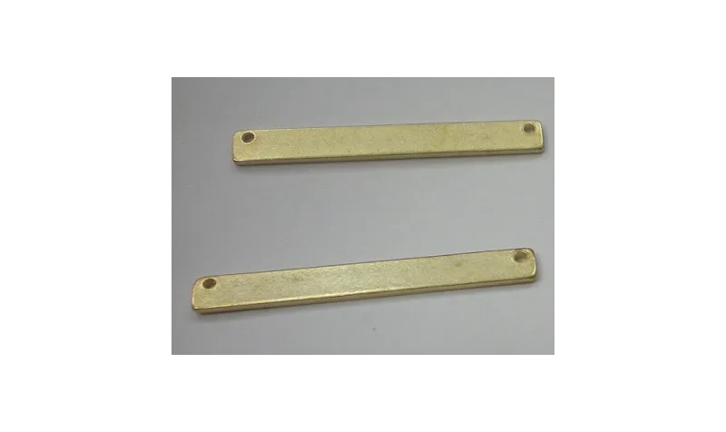 Chapa plana 31*8mm O.Mate / Cuentas Metálicas de Latón / Zamak
