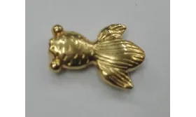 Pez pequeño Dorado 14*5mm / Cuentas Metálicas de Latón / Zamak