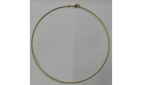 Collar Hilo flexible Dorado 1,5mm / Bases de Collares de Latón / Zamak