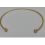 Pulsera brillos Rosa opal Oro Mate / Bases de Pulseras de Latón / Zamak