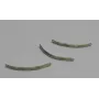 Pieza Arqueada 10mm Latón Pulido / Cuentas Metálicas de Latón / Zamak