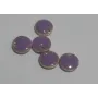 Disco esmaltado 8mm Morado / Cuentas Metálicas de Latón / Zamak