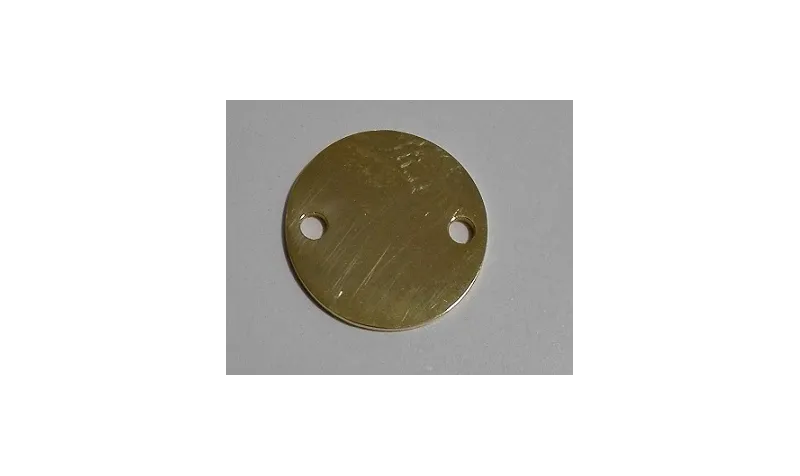 Disco Acero Inoxidable 15mm Oro agujeros 2mm / Cuentas Metálicas de Latón / Zamak
