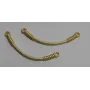 enlace 40mm longitud Oro Mate / Cuentas Metálicas de Latón / Zamak
