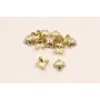 Flor 8mm *7mm alto Oro Mate / Cuentas Metálicas de Latón / Zamak