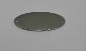 Pieza Ovalo 25*10mm A.Inox. Agujero de 1mm / Cuentas Metálicas de Acero Inoxidable