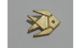 Colgante Pez 10*10mm Oro Mate / Cuentas Metálicas de Latón / Zamak