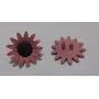 Flor esmaltada de 20mm Rosa / Cuentas Metálicas de Latón / Zamak