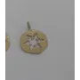Cuenta Disco copo nieve 15*11mm oro mate / Cuentas Metálicas de Latón / Zamak