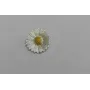 Colgante Flor 12*12 plata + oro / Cuentas Metálicas de Latón / Zamak