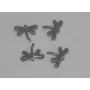 Libélula esmaltada 11*10mm Gris / Cuentas Metálicas de Latón / Zamak