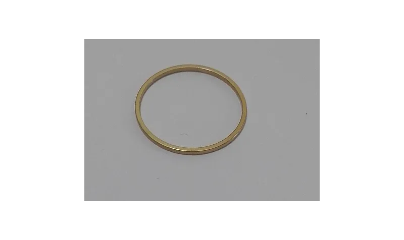 Aro de 1mm y de 22mm diametro oro Mate / Cuentas Metálicas de Latón / Zamak