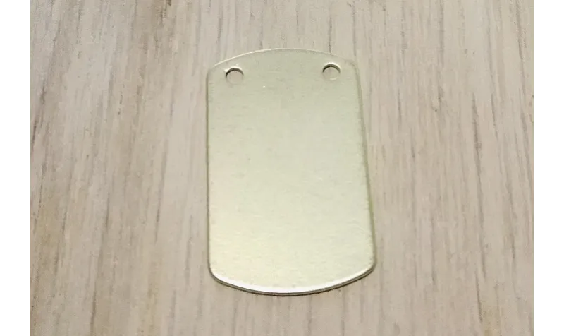 Chapa plana 23*14mm Oro Mate / Cuentas Metálicas de Latón / Zamak