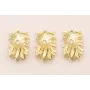 Cuenta Flor 25*16mm Oro Mate / Cuentas Metálicas de Latón / Zamak