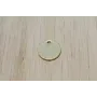 Disco plano 10mm Oro Mate / Cuentas Metálicas de Latón / Zamak
