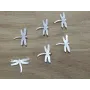 Libélula 12*9mm Plata Mate / Cuentas Metálicas de Latón / Zamak
