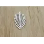 Hoja Palmera 20*11mm Plata Mate / Cuentas Metálicas de Latón / Zamak