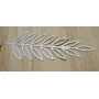 Hoja lámina plata 66*24mm Plata Mate / Cuentas Metálicas de Latón / Zamak