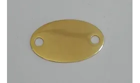Cuenta Ovalo acero Inoxidable 25*15mm Oro / Cuentas Metálicas de Acero Inoxidable
