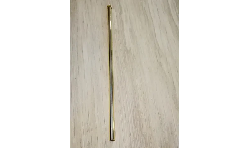 Tubo con ranura 104mm Oro / Cuentas Metálicas de Latón / Zamak