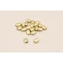 Capuchón 6*4mm y 2,5*1,5mm interior Oro Mate / Cuentas Metálicas de Latón / Zamak