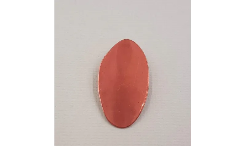 Lámina aluminio anillas 31*18mm Rojo Metalizado