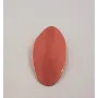 Lámina aluminio anillas 31*18mm Rojo Metalizado / Cuentas Metálicas de Latón / Zamak