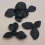 Pieza Flor 26,5mm diámetro Negro Mate / Cuentas Metálicas de Latón / Zamak