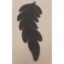 Hoja Roblre Lámina Latón 85*35 NEGRA / Cuentas Metálicas de Latón / Zamak