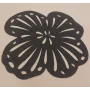 Rosetón lámina Latón 63*60 NEGRA / Cuentas Metálicas de Latón / Zamak