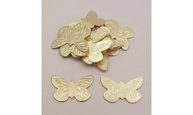 Mariposa 12*8mm Oro Mate