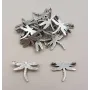 Libélula 23*13mm Plata Vieja / Cuentas Metálicas de Latón / Zamak