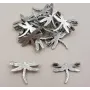 Libélula 12*9mm Plata Vieja / Cuentas Metálicas de Latón / Zamak