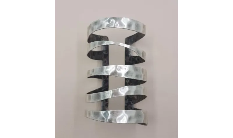 Pulsera 5 tiras Plata Vieja 90 mms / Bases de Pulseras de Latón / Zamak