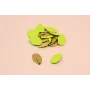 Pieza esmaltada 21*12mm Pistacho Mate / Cuentas Metálicas de Latón / Zamak