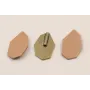 Pieza esmaltada 21*12mm Coral Mate / Cuentas Metálicas de Latón / Zamak