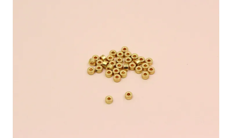 Disco de 3mm diámetro * 1mm agujero * 2 mm grosor / Cuentas Metálicas de Latón / Zamak