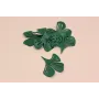 Flor de 3 pétalos 50*46mm verde Mate / Cuentas Metálicas de Latón / Zamak