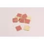 Pieza cuadrada esmaltada 22*22mm Rosa / Cuentas Metálicas de Latón / Zamak
