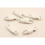 Pieza Pata Cangrejo 37*14mm Beige / Cuentas Metálicas de Latón / Zamak