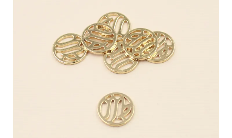 Disco 10mm signo Zodiaco Virgo Oro